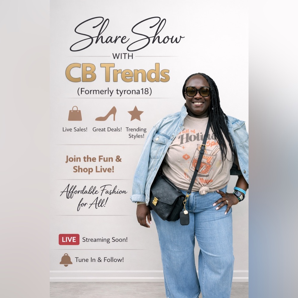 SHARE SHOW TIME! CB Trends is Live🎉